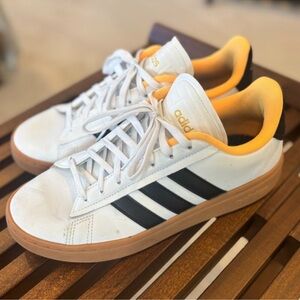 Adidas Grand Court Alpha White Flash Orange Sneakers